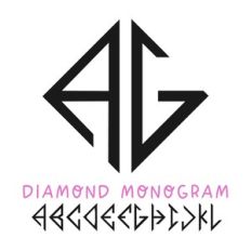 BFC Diamond Monogram Font Double Column