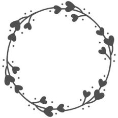 Heart Leaf Round Frame