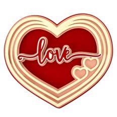 Love Heart Cake Topper