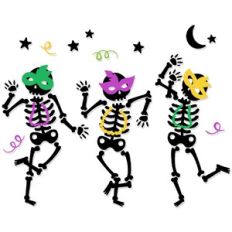Mardi Gras Party Skeletons