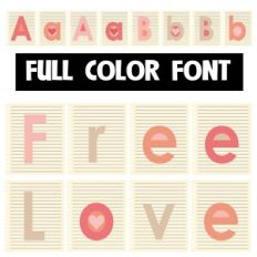 Free Love Color Font