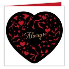 'Always' Heart Valentines Day Card