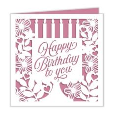 Floral Birthday Cake Greeting Card