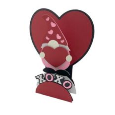 Valentine Gnome Pop Up Stand Card