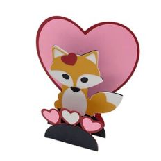 Fox Valentine Pop Up Stand Card