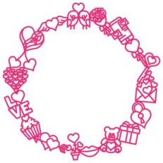 love icon wreath