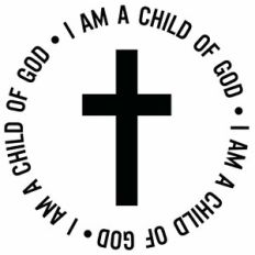 I Am A Child of God Cross Word Circle