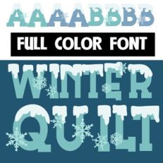 Cozy Winter Color Font