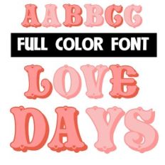 Lovedays Color Font