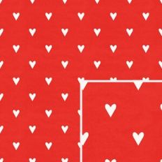 Red Heart Polka Dot Pattern