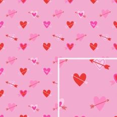 Hearts with Arrows Pattern