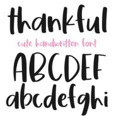 Thankful Fun Font