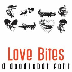 Love Bites Doodlebat Font