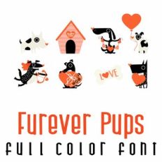 Furever Pups Full Color Font