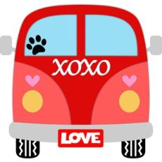 red van xoxo love