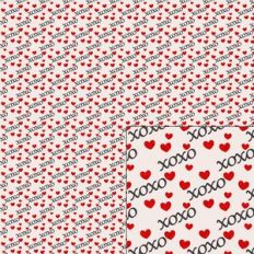 xoxo glitter pattern