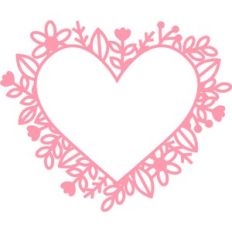 Floral Heart Frame