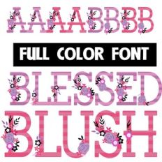 Blessed Blush Color Font