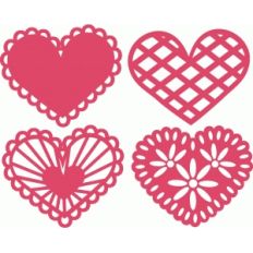 heart doilies