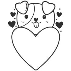 Valentine Dog Heart