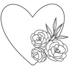 Floral Heart Frame