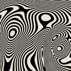 Retro psychedelic waves