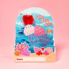 Jellyfish Under the Sea Kids Valentines Day 3D Pop-up Card