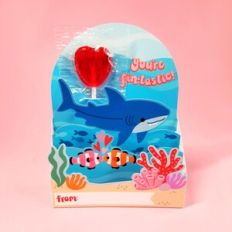 Shark Under the Sea Kids Valentines 3D Pop-up Card