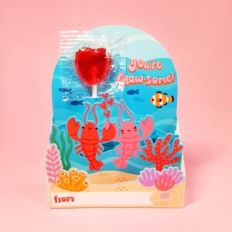 Lobster Under the Sea Kids Valentines 3D Pop-up Card