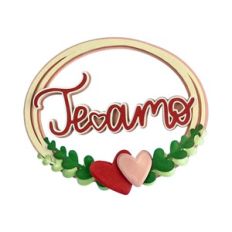 Te Amo Cake Topper