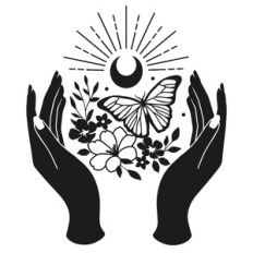 Hands and Butterfly
