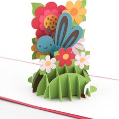 A2 Sliceform Pop Up Card Spring Dragonfly