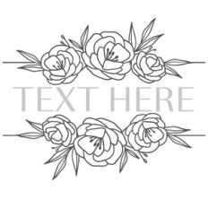 Floral Split Frame