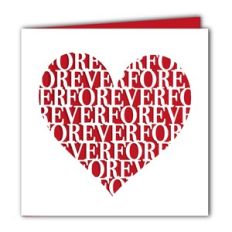 'Forever' Heart Valentine's Card