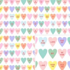 Conversation Heart Pattern