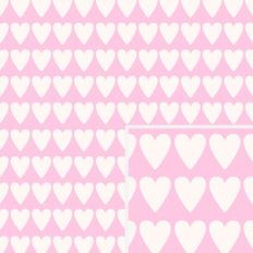 Pink and White Heart Pattern