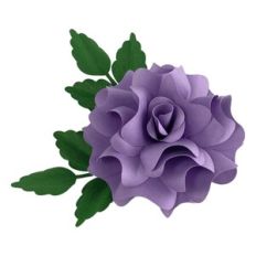 Flower 49 with foliage 02 for cake topper