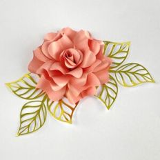 Flower 49 with foliage 25 for Cake Topper