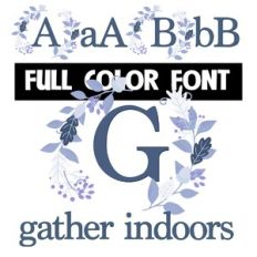 Gather Indoors Monogram Color Font