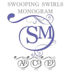 ZP Swooping Swirl Monogram