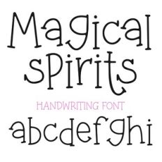 BFC Magical Spirits Cute Serif Handwriting Font