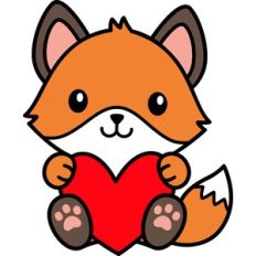 Fox With Heart