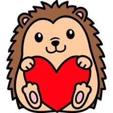 Hedgehog With Heart