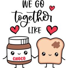 Chocolate Spread And Bread In Love