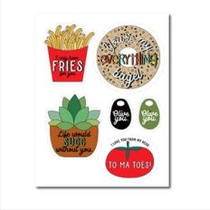 Punny Valentines Sticker Sheet Two