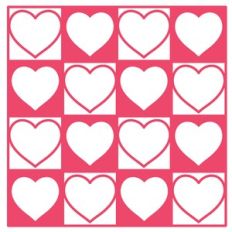 heart grid background