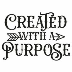 Created With A Purpose Arrow Quote