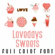 Lovedays Sweets Full Color Font