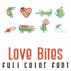 Love Bites Full Color Font