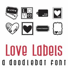 Love Labels Doodlebat Font